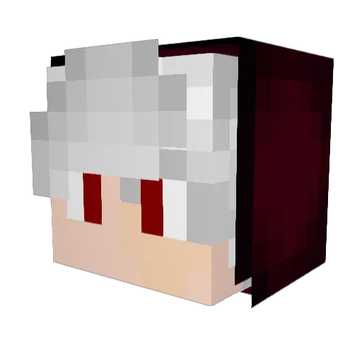 TR1PLE_3 Minecraft avatar head, 3D render