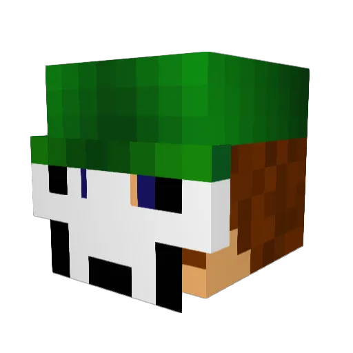TR1PPE97 Minecraft avatar head, 3D render