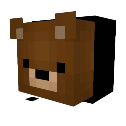 TR1X_MC Minecraft avatar head, 3D render