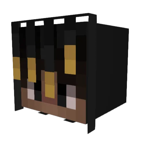 TR3MOR Minecraft avatar head, 3D render