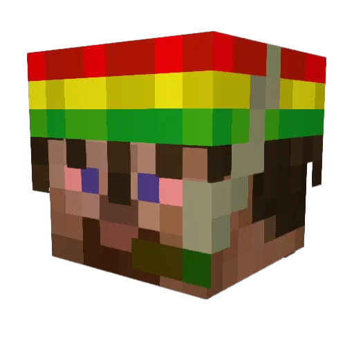 TR6NT Minecraft avatar head, 3D render