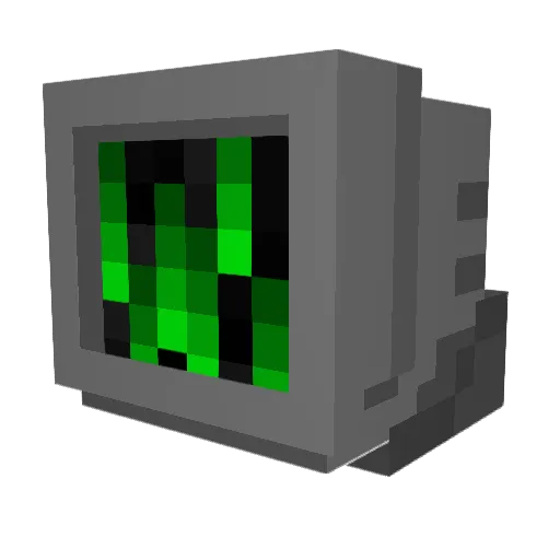 TRADER8666_main Minecraft avatar head, 3D render