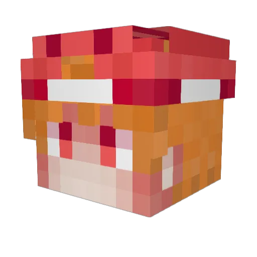 TRAFIK13 Minecraft avatar head, 3D render