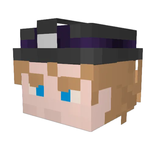 TRAILEKS_ Minecraft avatar head, 3D render