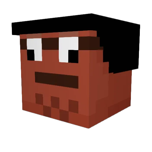 TRAP5TAR Minecraft avatar head, 3D render