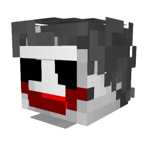 TRASH_32 Minecraft avatar head, 3D render