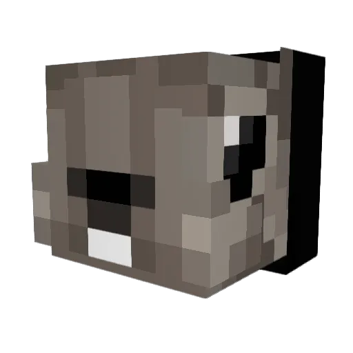 TRAVISTY2OOO Minecraft avatar head, 3D render