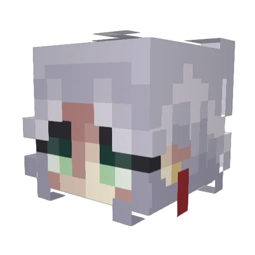 TRAYWAY Minecraft avatar head, 3D render