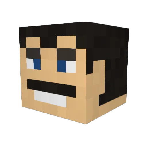 TRAZANBRE Minecraft avatar head, 3D render
