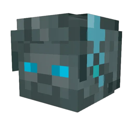 TRC_Control Minecraft avatar head, 3D render