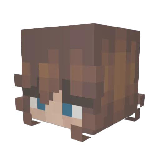 TRCromox Minecraft avatar head, 3D render