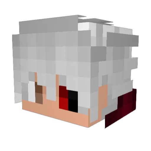 TRD_Lucky Minecraft avatar head, 3D render