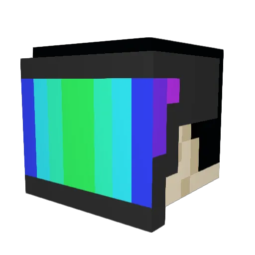 TREEN1104 Minecraft avatar head, 3D render