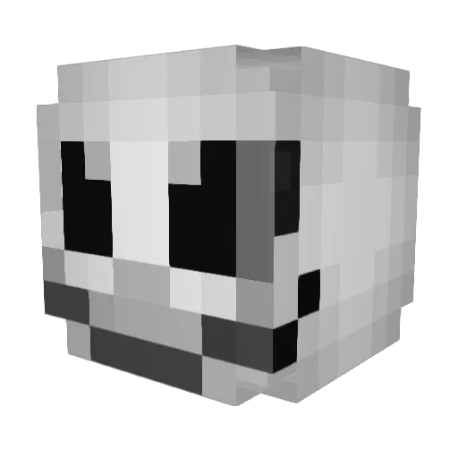 TREEQS Minecraft avatar head, 3D render