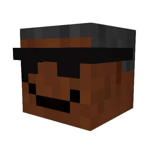 TREEWAY Minecraft avatar head, 3D render
