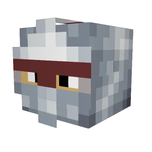 TREPER01 Minecraft avatar head, 3D render