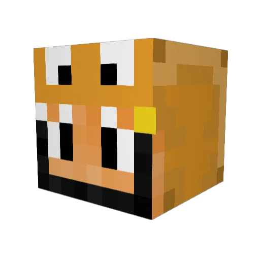 TREYBLOX Minecraft avatar head, 3D render