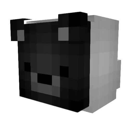 TREYYUI Minecraft avatar head, 3D render