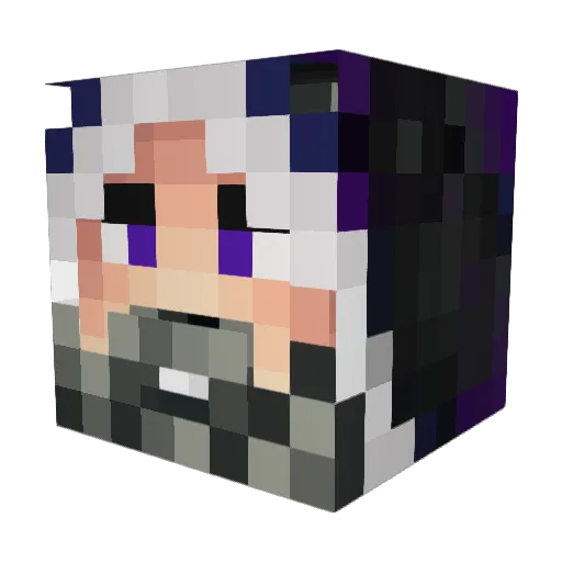 TRE_Mart Minecraft avatar head, 3D render