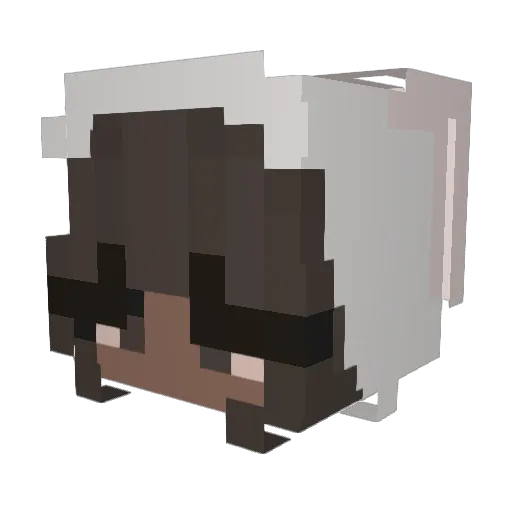 TRG_Morpheus Minecraft avatar head, 3D render