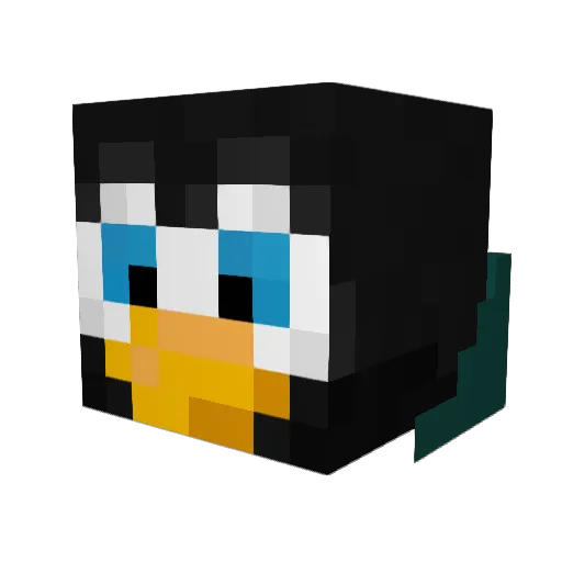 TRICKSTEN007 Minecraft avatar head, 3D render