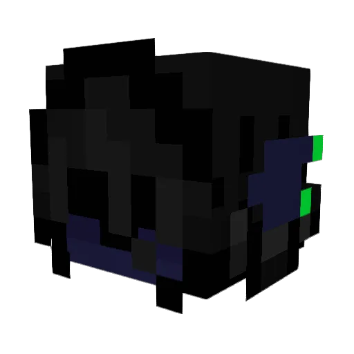 TRICYANOPHSPHINE Minecraft avatar head, 3D render
