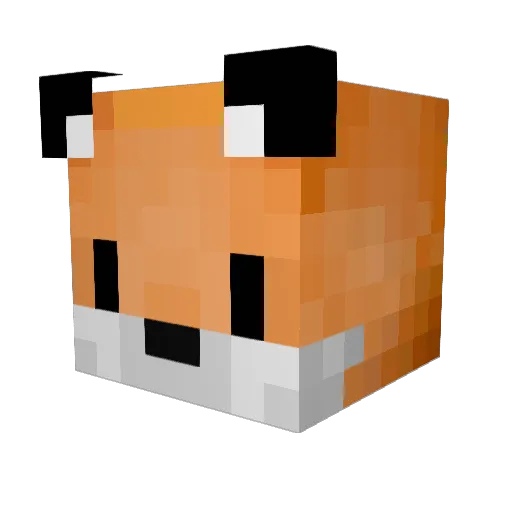 TRIOC_TAIWAN Minecraft avatar head, 3D render