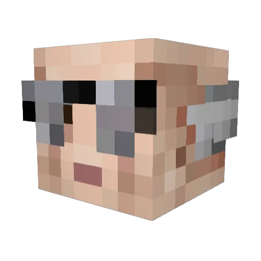 TRIPPLESHOCKGT Minecraft avatar head, 3D render