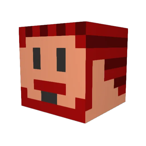 TRIPinventor Minecraft avatar head, 3D render