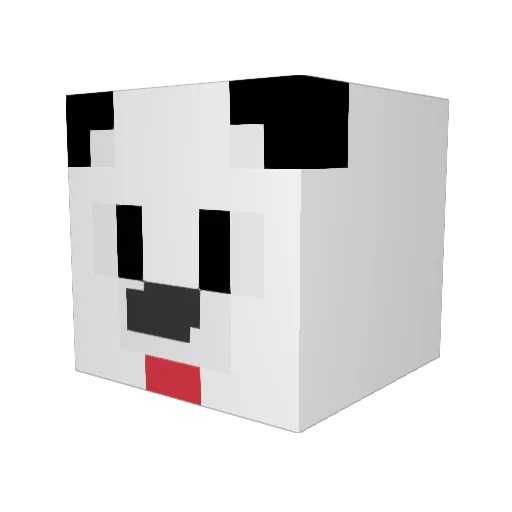 TRIXSTERJL Minecraft avatar head, 3D render