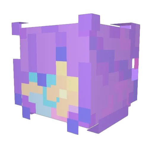 TRK_2400 Minecraft avatar head, 3D render