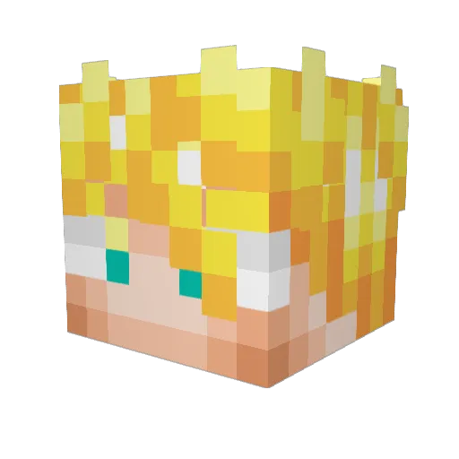 TRK_lawrence Minecraft avatar head, 3D render