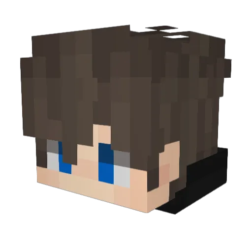 TRN32 Minecraft avatar head, 3D render
