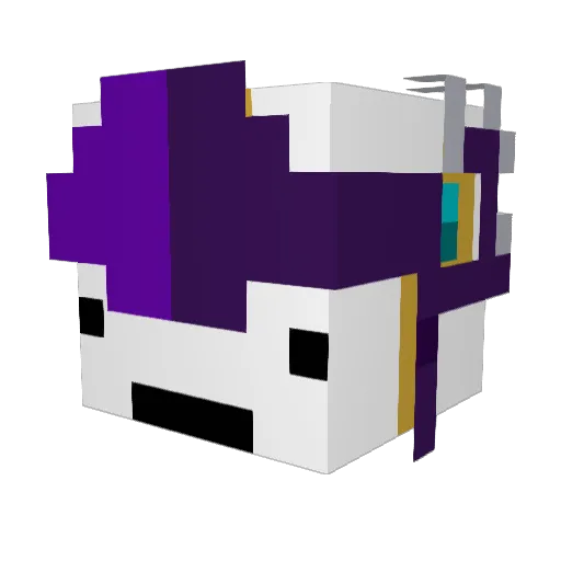 TROLLED623 Minecraft avatar head, 3D render