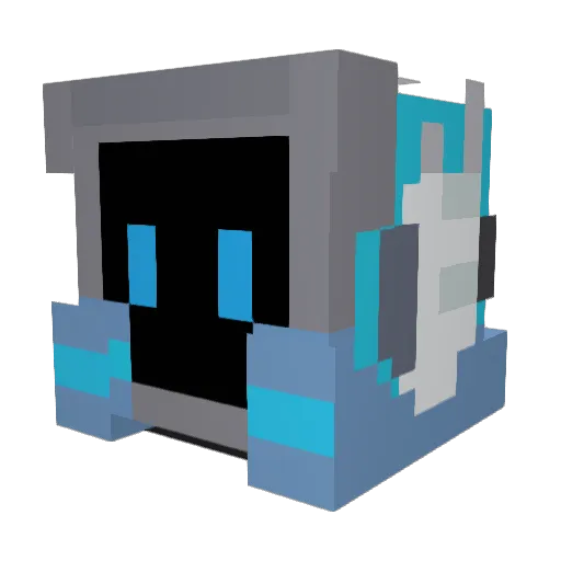 TRO_Thelot Minecraft avatar head, 3D render