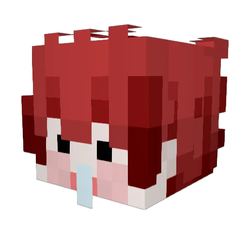 TRS98 Minecraft avatar head, 3D render