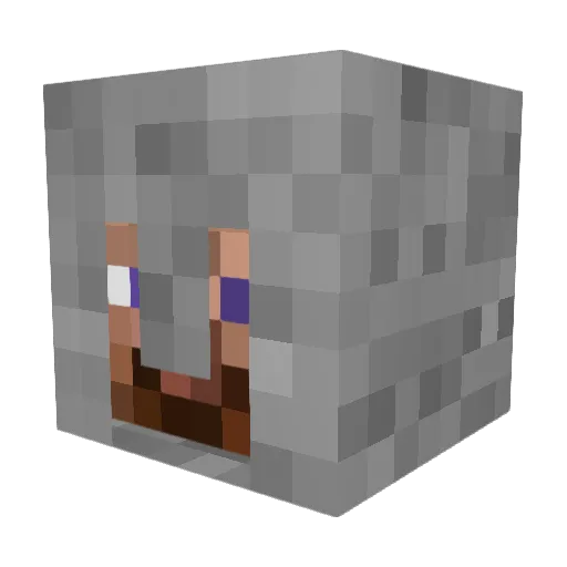 TRUCKER Minecraft avatar head, 3D render