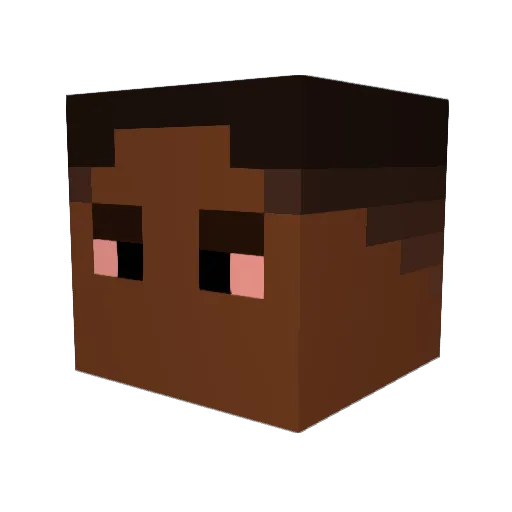 TRUCKLOVER1989 Minecraft avatar head, 3D render