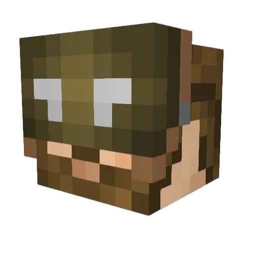 TRUEKREED Minecraft avatar head, 3D render