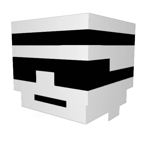 TRVoidd Minecraft avatar head, 3D render