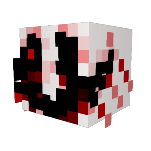 TRXPZ_Scar Minecraft avatar head, 3D render