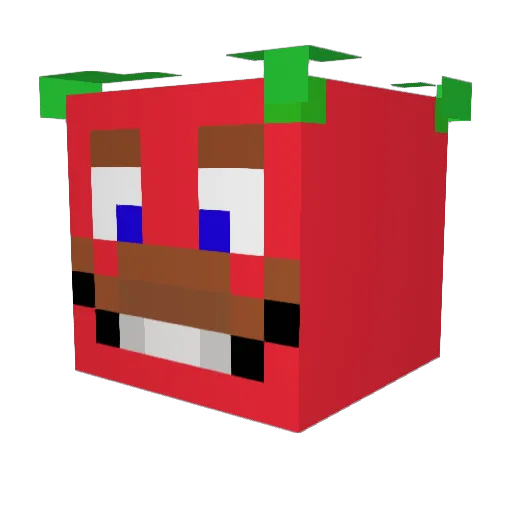 TRX_Tomate_ Minecraft avatar head, 3D render