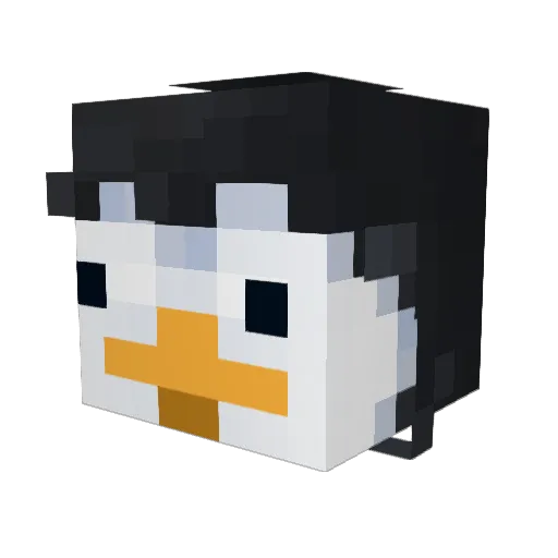 TRYBY Minecraft avatar head, 3D render