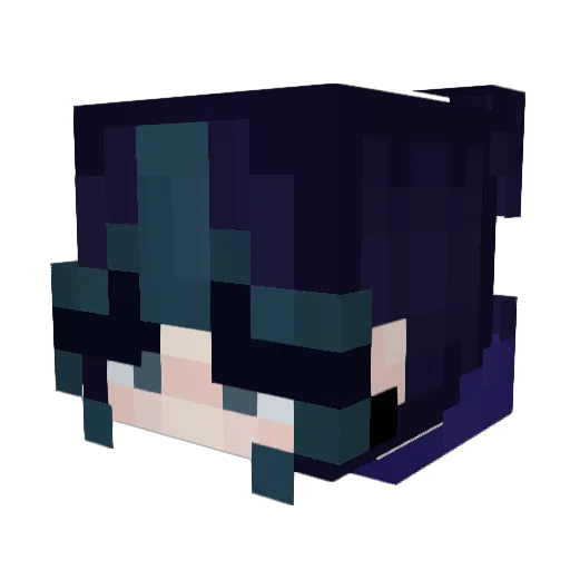 TRYPAN0PHOBIC Minecraft avatar head, 3D render