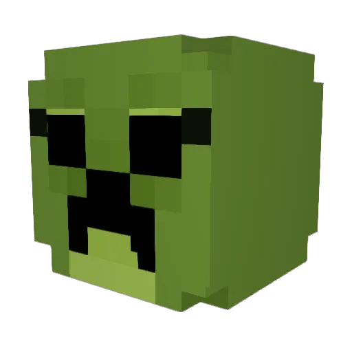 TRYPOPHOBlA Minecraft avatar head, 3D render