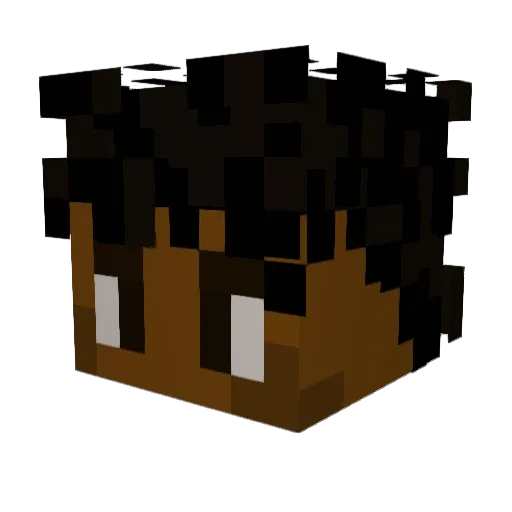 TRYXE23 Minecraft avatar head, 3D render