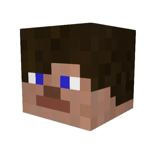 TRY_HARD_KT Minecraft avatar head, 3D render
