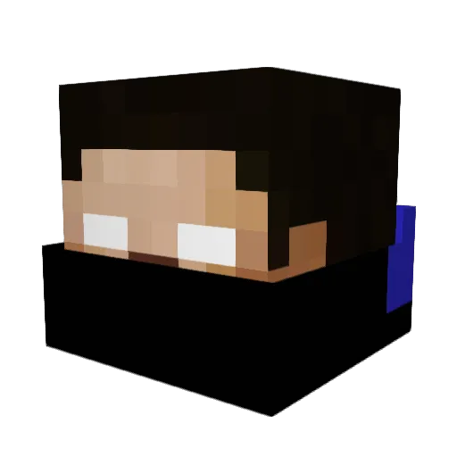 TR_Samet41 Minecraft avatar head, 3D render
