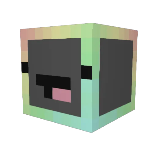 TRascoe Minecraft avatar head, 3D render