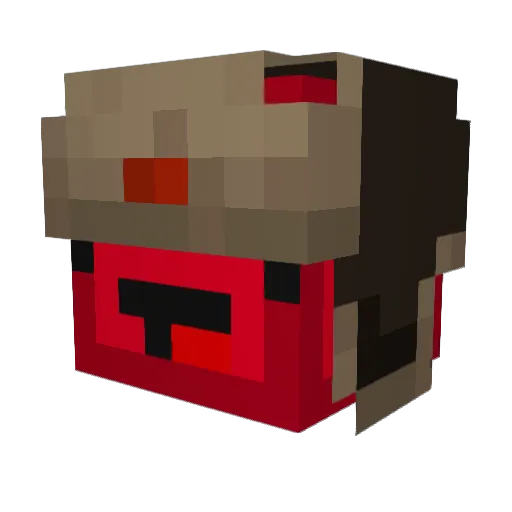 TRex255 Minecraft avatar head, 3D render